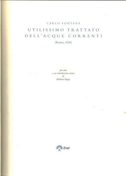 Utilissimo trattato dell'acque correnti