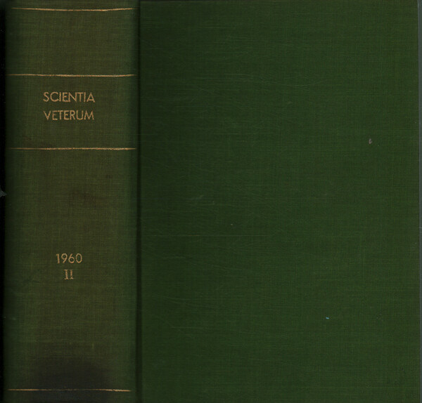 Scientia Veterum. Collana di studi di storia della medicina II …