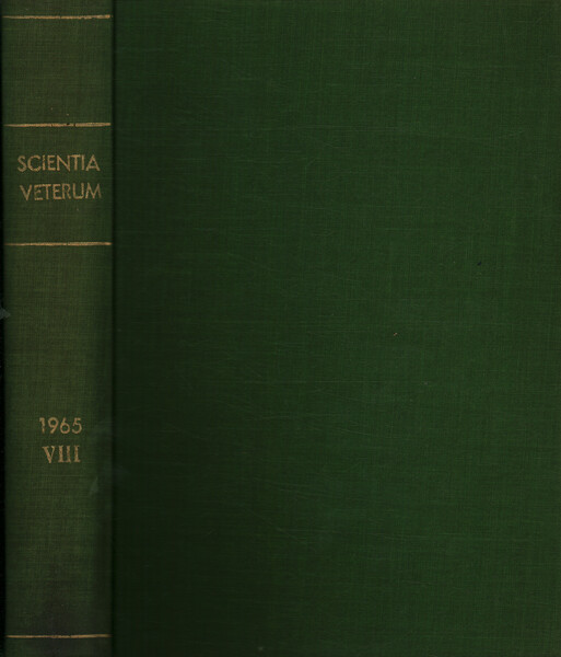 Scientia Veterum. Collana di studi di storia della medicina VIII …