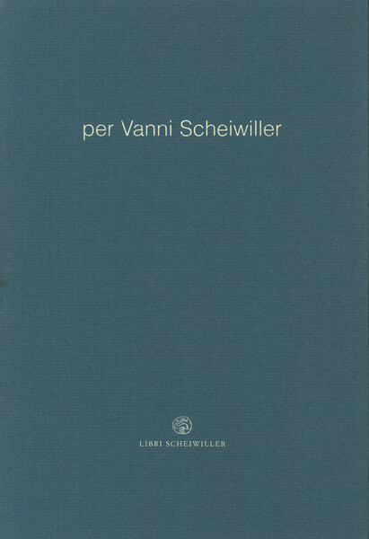 Per Vanni Scheiwiller