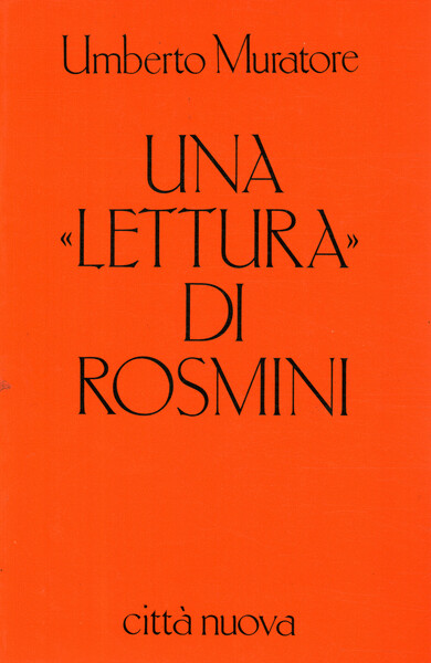 Una lettura di Rosmini