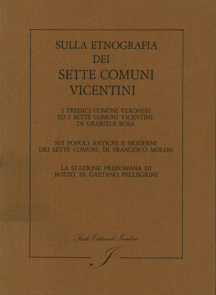 Sulla etnografia dei sette comuni vicentini