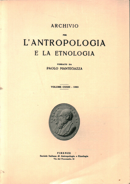 Archivio per l'antropologia e la etnologia (Volume CXXIII)