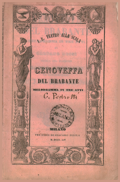Genoveffa del Brabante, melodramma in tre atti da rappresentarsi nell'I.R. …