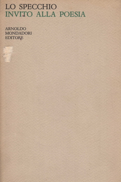 Lo Specchio. Invito alla poesia