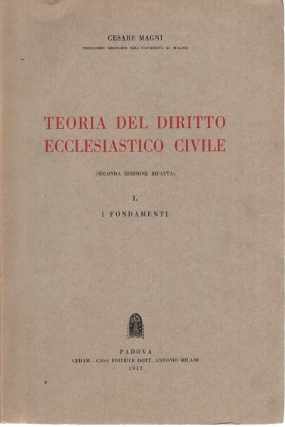 Teoria del diritto ecclesiastico 1