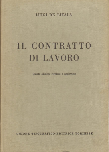 Il contratto di lavoro