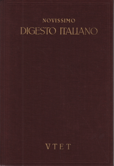 Novissimo digesto italiano. Volume IV: CONF-CRE