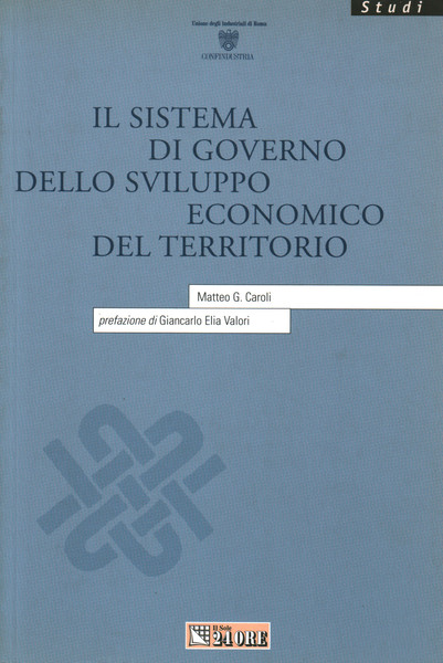 Il sistema di governo dello sviluppo economico del territorio