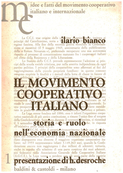 Il movimento cooperativo italiano