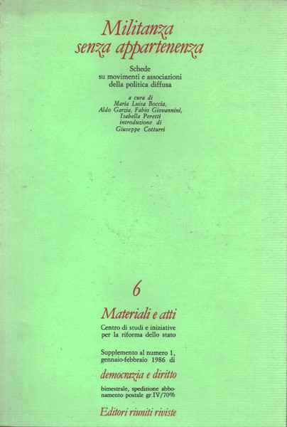 Militanza senza apparenza