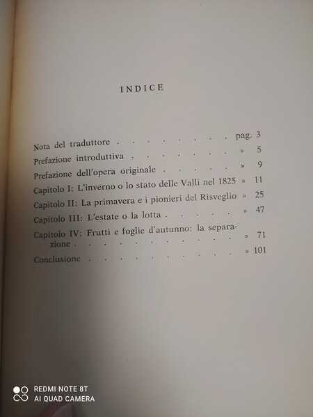 Il risveglio del 1825 nelle Valli Valdesi