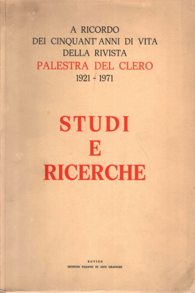 Studi e ricerche