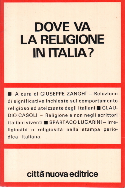 Dove va la religione in Italia?