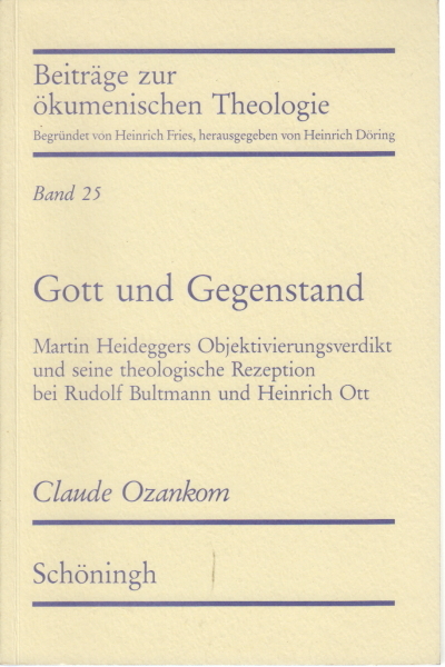 Gott und Gegenstand