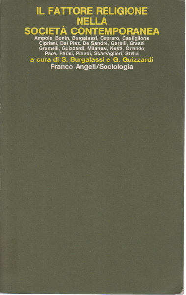 Il fattore religione nella società contemporanea
