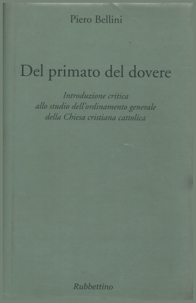 Del primato del dovere