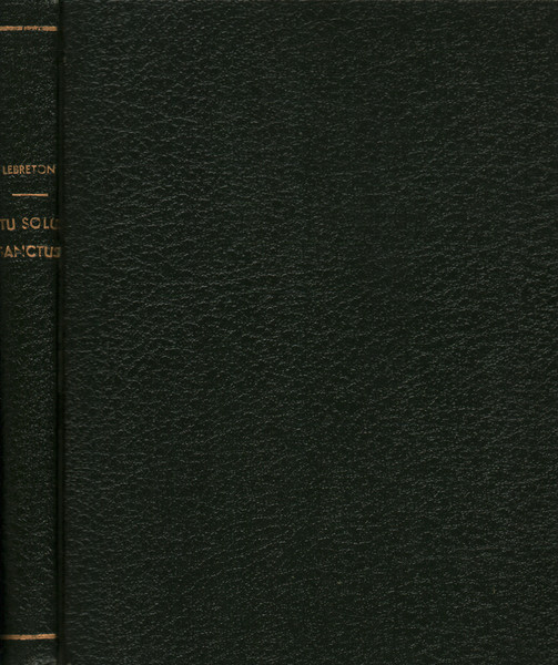 Tu solus sanctus
