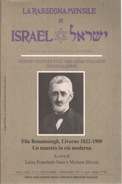 La Rassegna mensile di Israel, Vol. LXIII, n. 3 - …