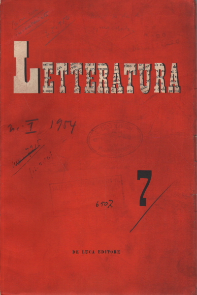 Letteratura, anno II - gennaio/febbraio 1954 - n.7