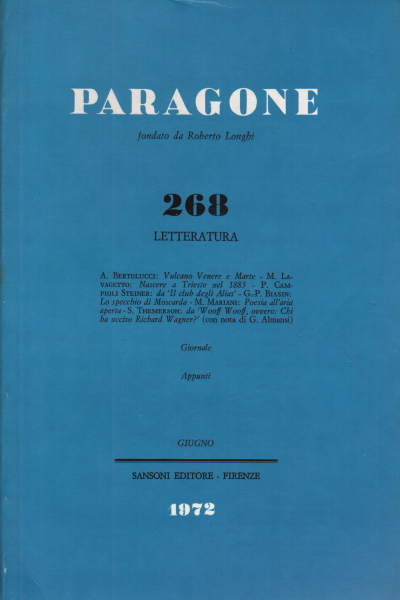 Paragone. Letteratura (numero 268)