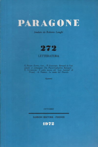 Paragone. Letteratura (numero 272)