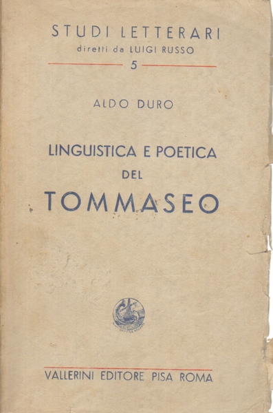 Linguistica e poetica del Tommaseo