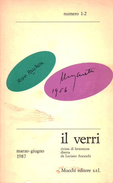 Il Verri n. 1-2 (marzo-giugno 1987)