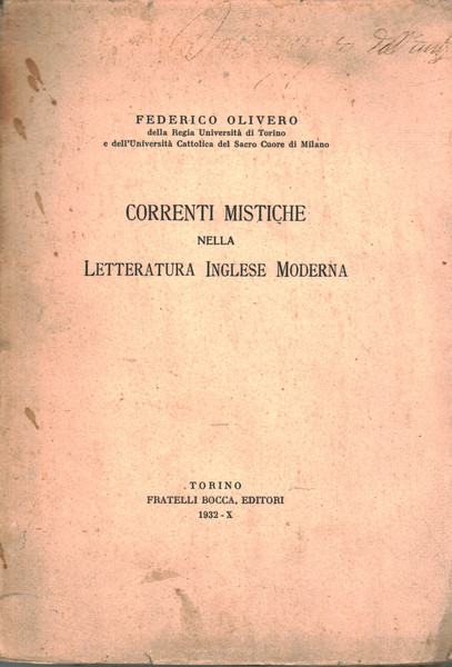 Correnti mistiche nella letteratura inglese moderna