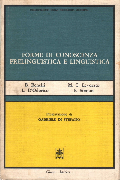 Forme di conoscenza prelinguistica e linguistica