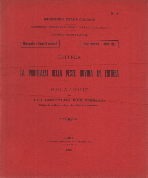 La profilassi della peste bovina in eritrea
