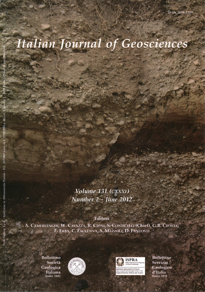 Italian Journal of Geosciences-Bollettino della Società Geologica Italiana. Vol. 131 …