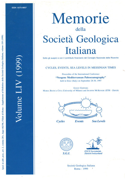 Memorie della Società Geologica Italiana. Vol. 54 (1999)