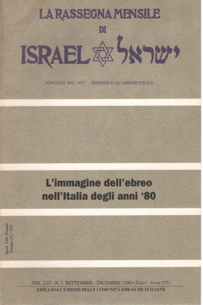 La Rassegna Mensile di Israel Vol. LVI - N. 3 …