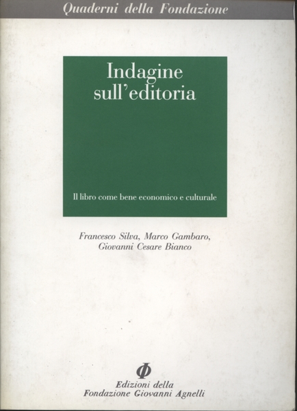 Indagine sull'editoria