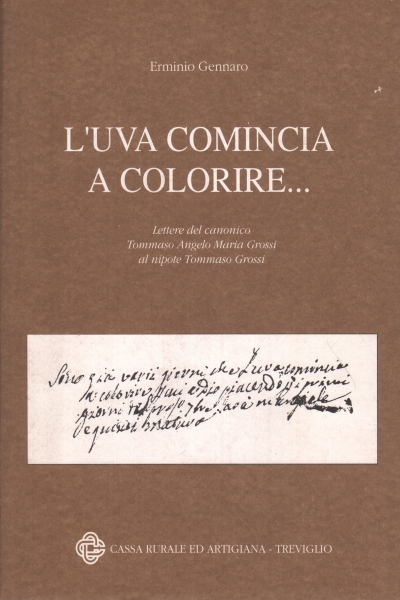 L'uva comincia a colorire.