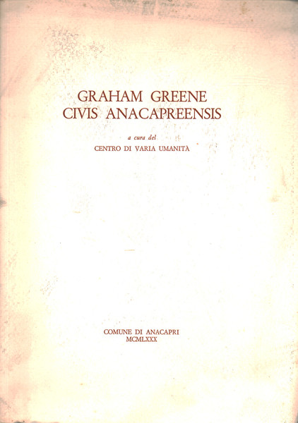 Graham Greene Civis Anacapreensis