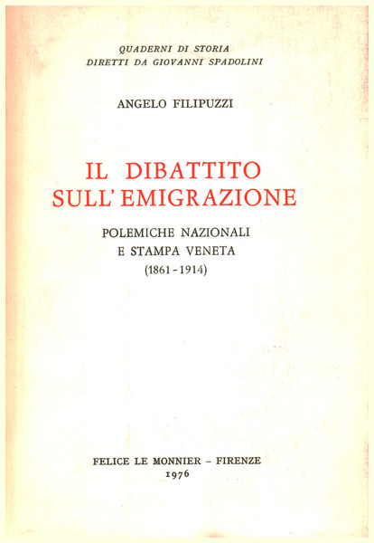 Il dibattito sull'emigrazione