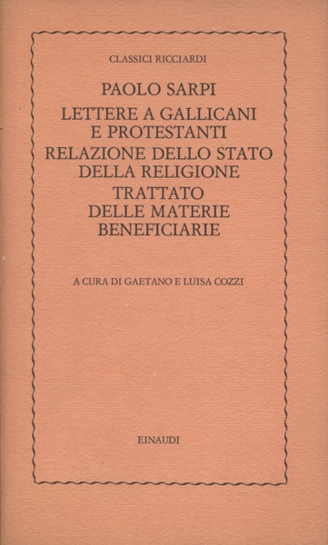 Lettere a gallicani e protestanti dalla Relazione dello stato, della …