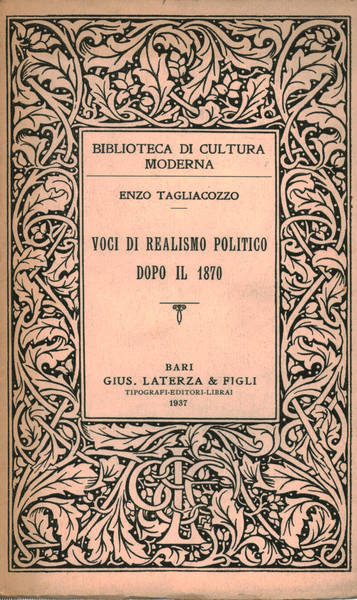 Voci di Realismo Politico dopo il 1870