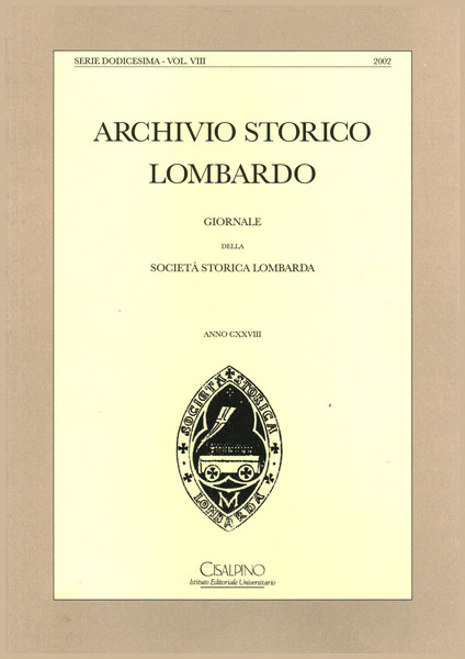 Archivio storico lombardo 2002