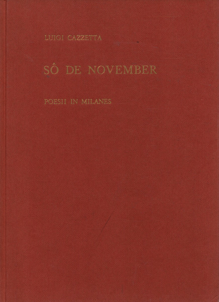 Sô de november. Poesii in Milanes