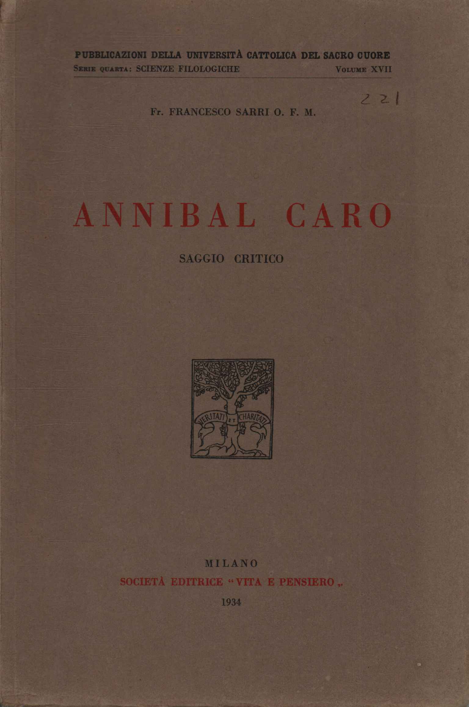 Annibal Caro. Saggio Critico