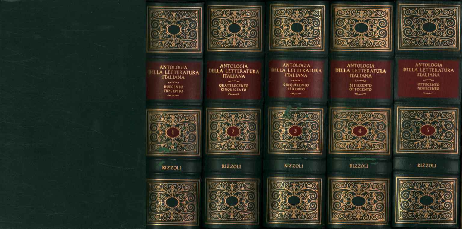 Antologia della letteratura italiana (5 Volumi)