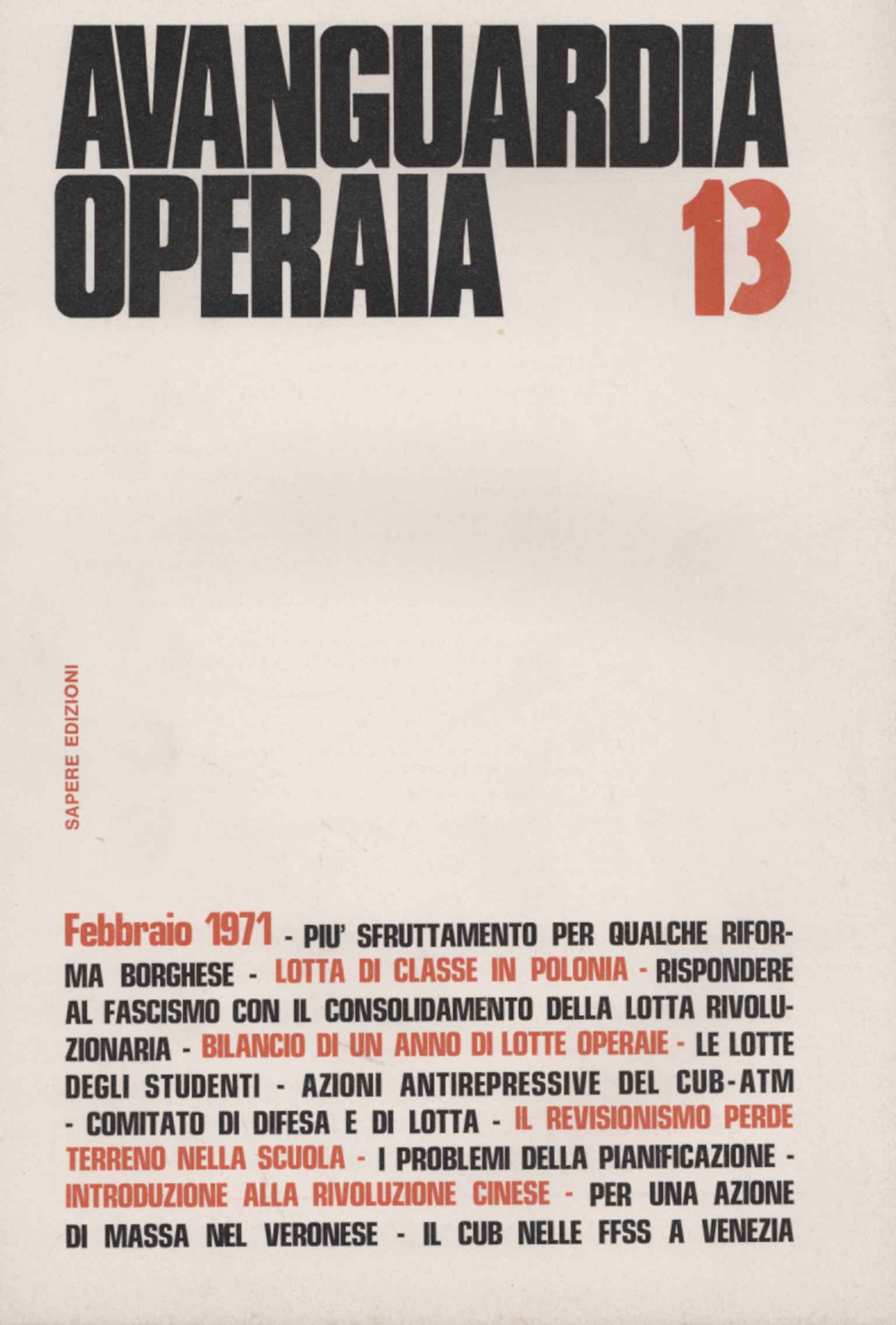 Avanguardia Operaia (n. 13 febbraio 1971)