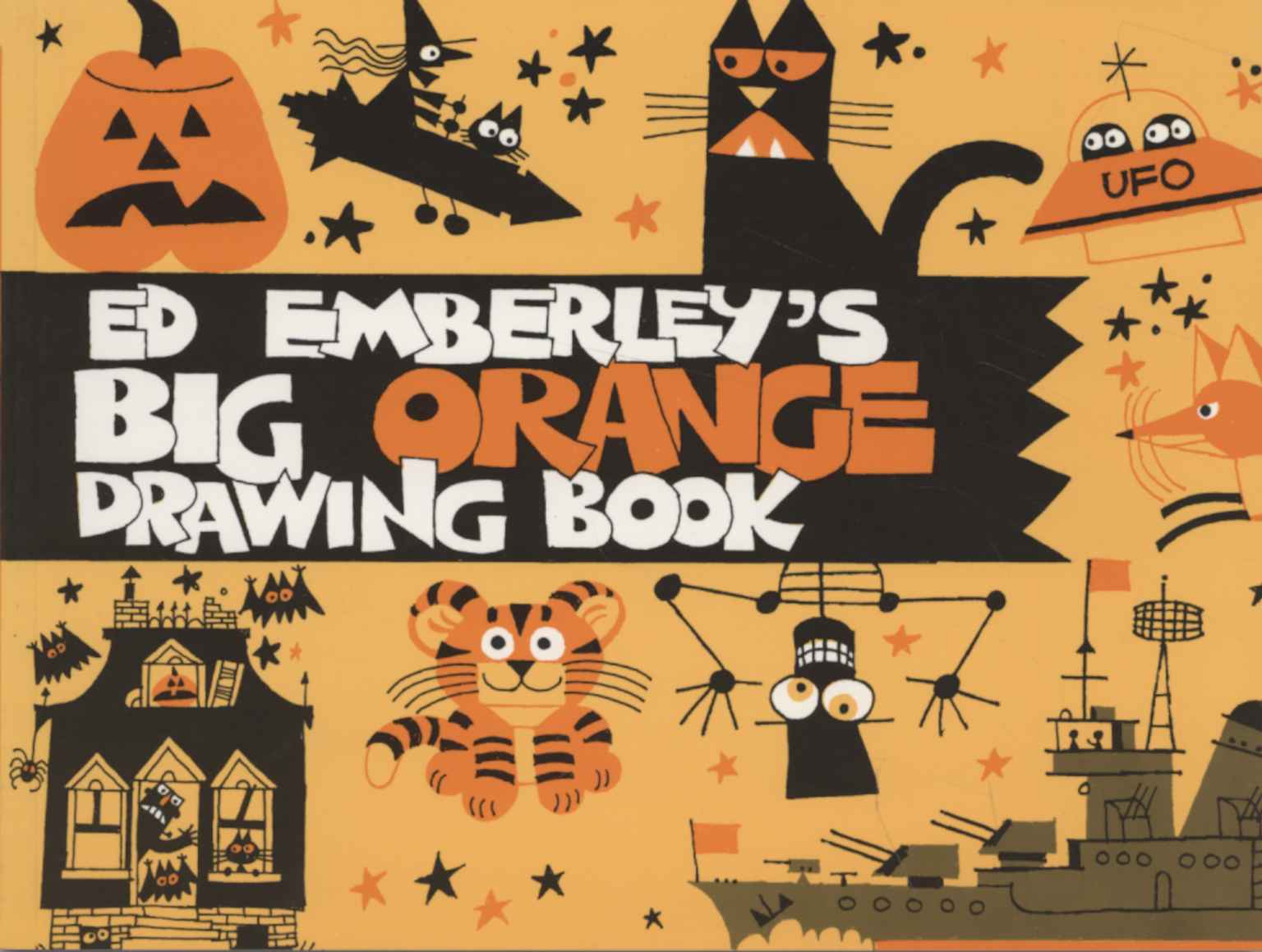 Big orange drawing book