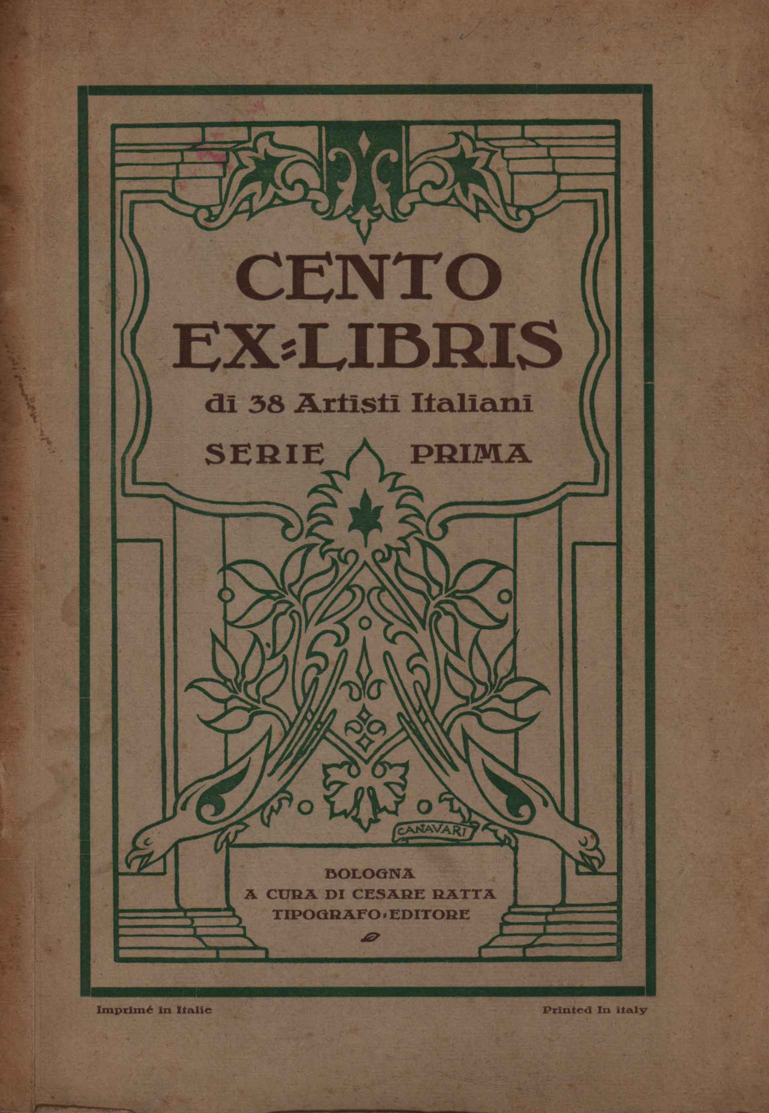 Collezione di ex-libris, partecipazioni, imprese, allegorie, marche, ecc. Serie I- …