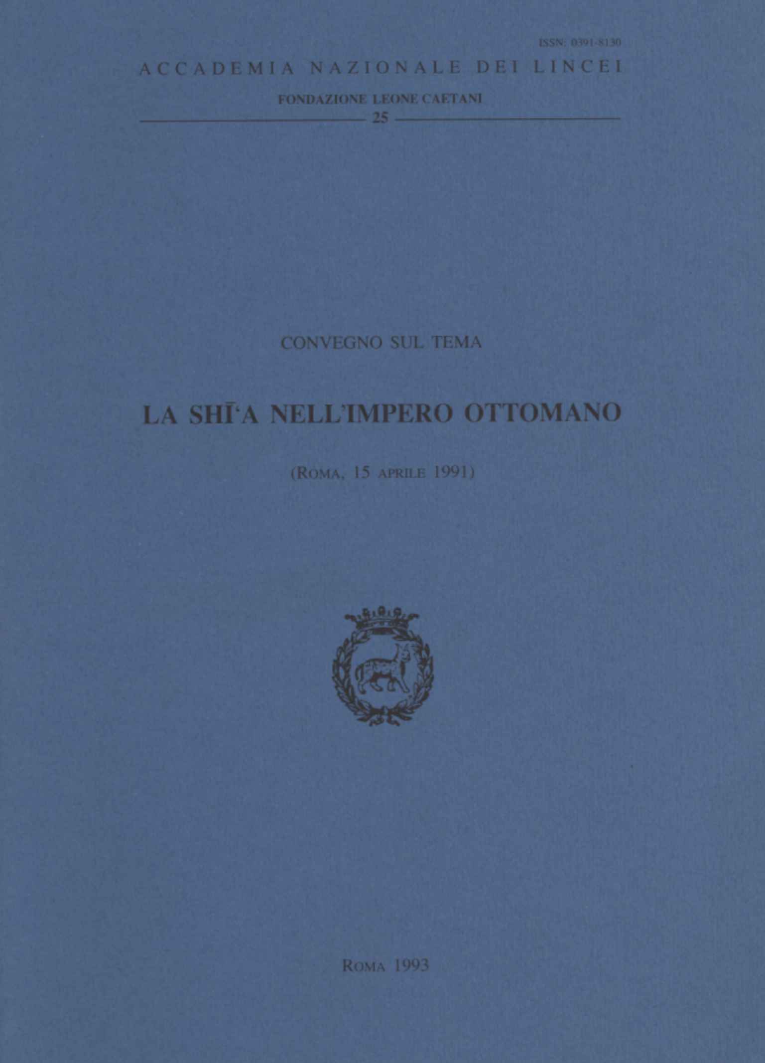 Convegno sul tema la Shi'a nell'Impero Ottomano