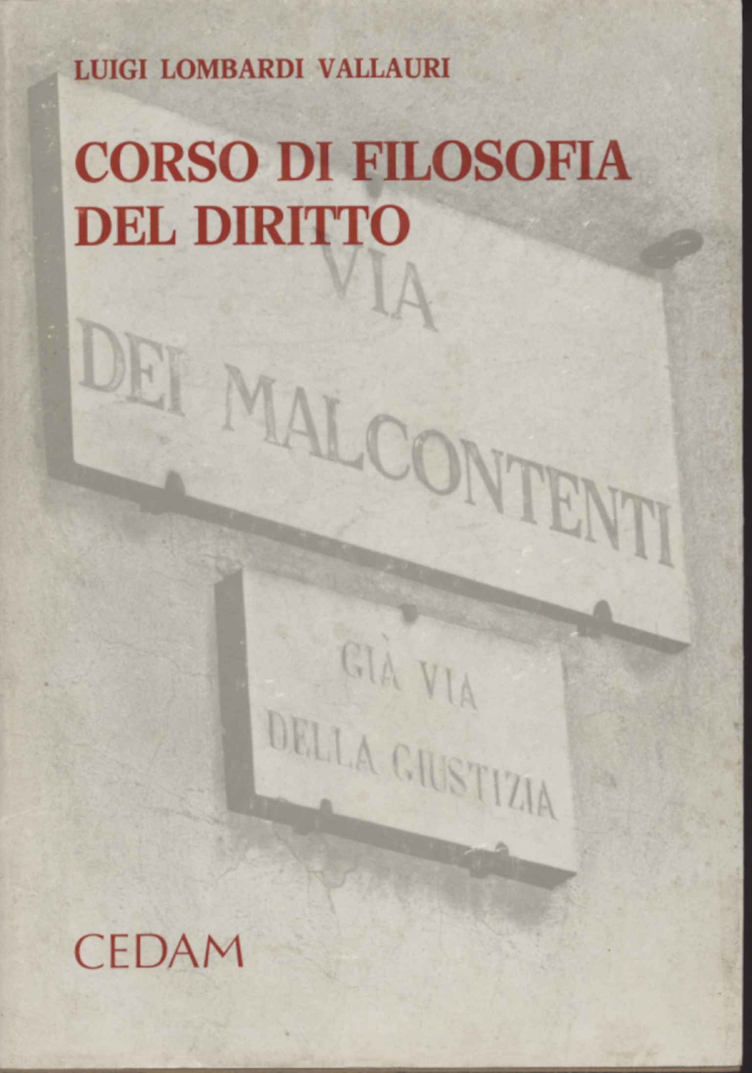 Corso di filosofia del diritto