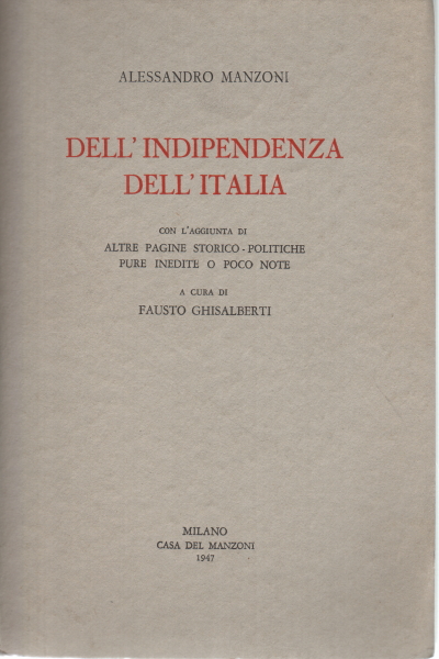 Dell'indipendenza dell'Italia